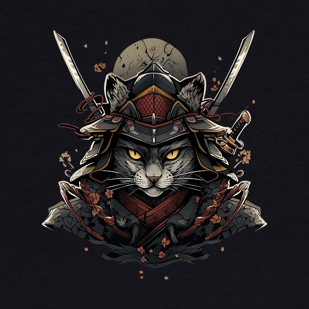 samurai cat by fancy ghost